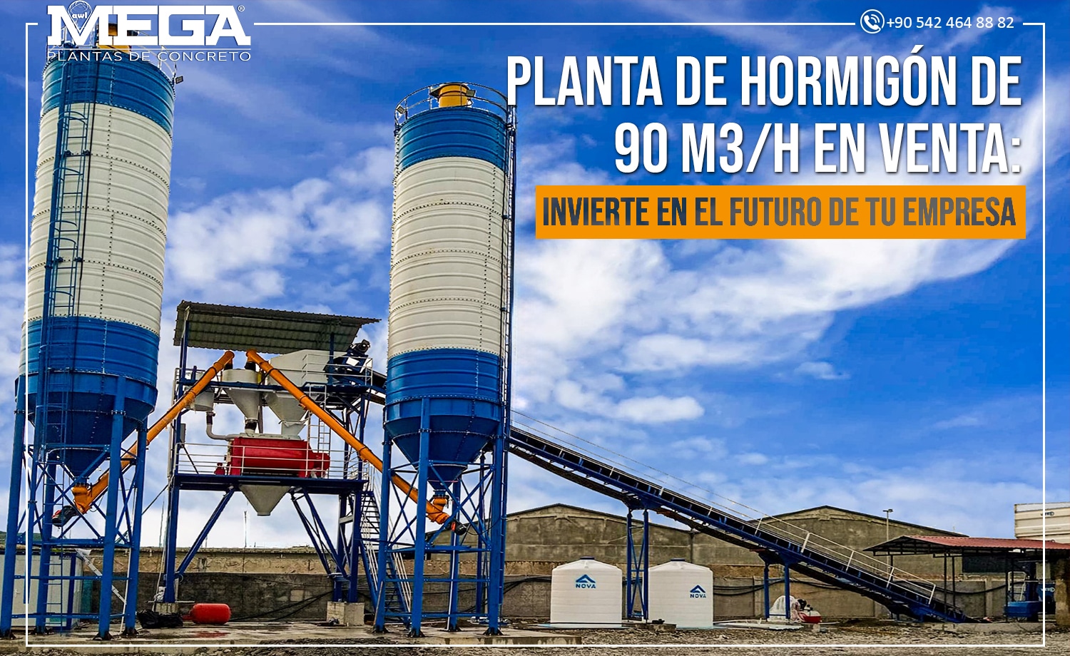 Planta De Hormigón De 90 m3-h En Venta